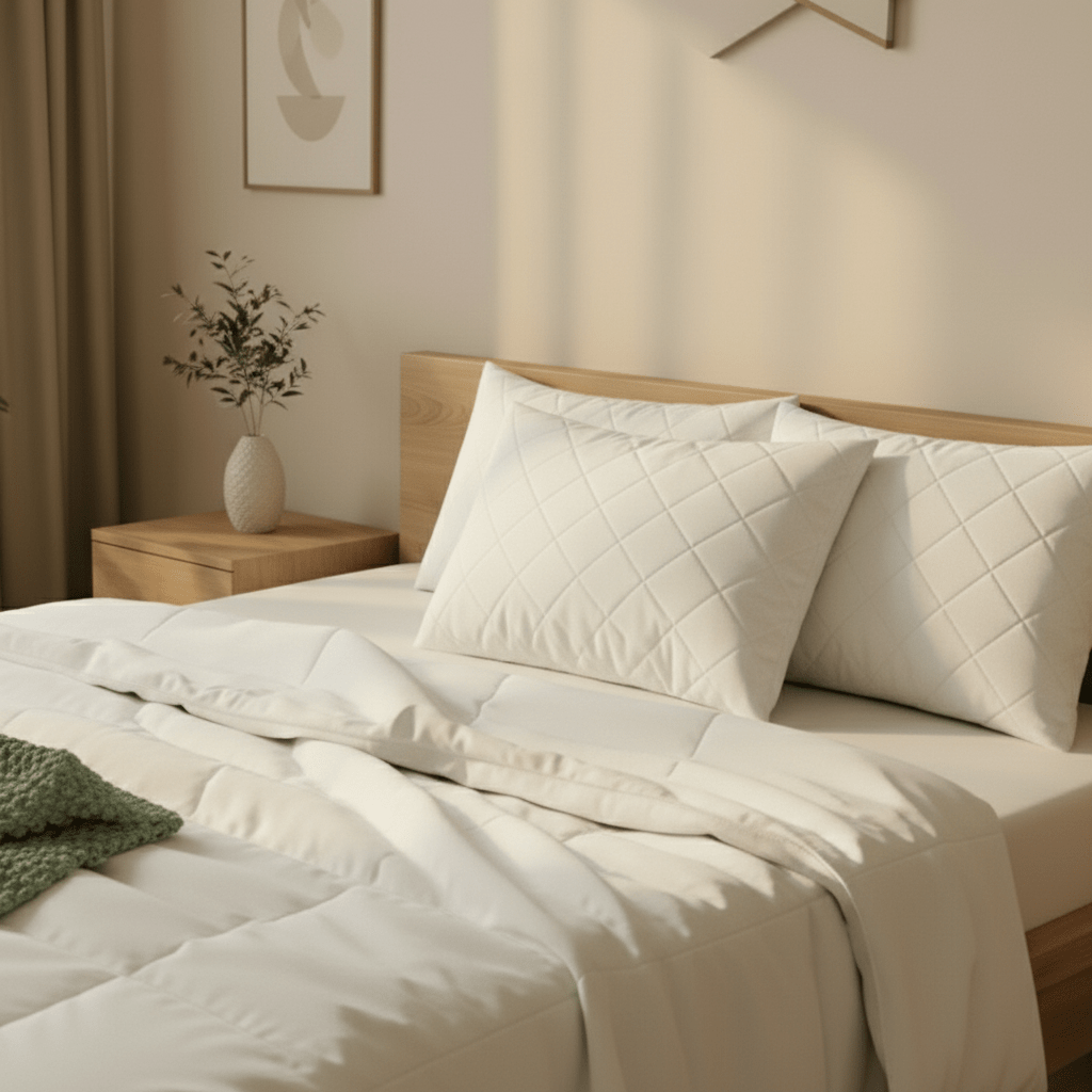 The Serenity Trio Pillow: Why Three Organic Layers End Neck Pain, Night Sweats & Chemical Smell for Good - Ecocomfort