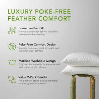 Feather Pillow - 2 Pack